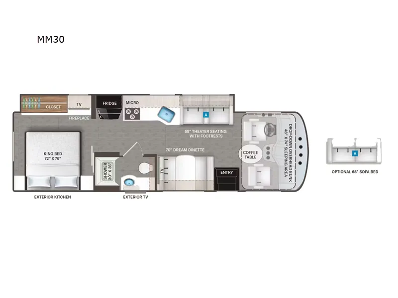 2026 Thor Motor Coach Luminate MM30 - Floor plan