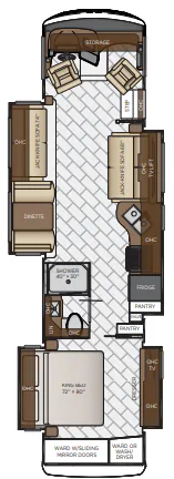 Newmar Canyon Star 3722 floor plan