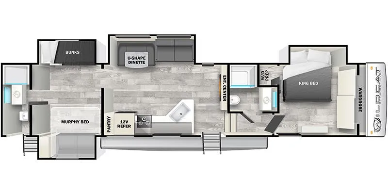 Forest River Wildcat 39QB floor plan