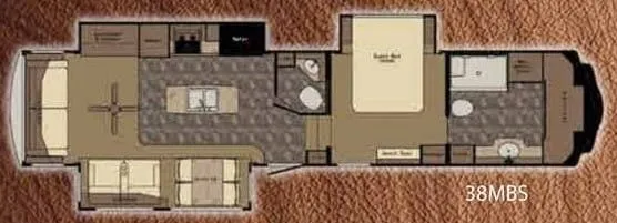 CrossRoads Sequoia 38MBS floor plan