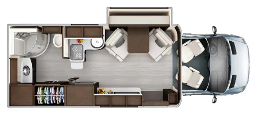 Leisure Travel Unity U24MB floor plan