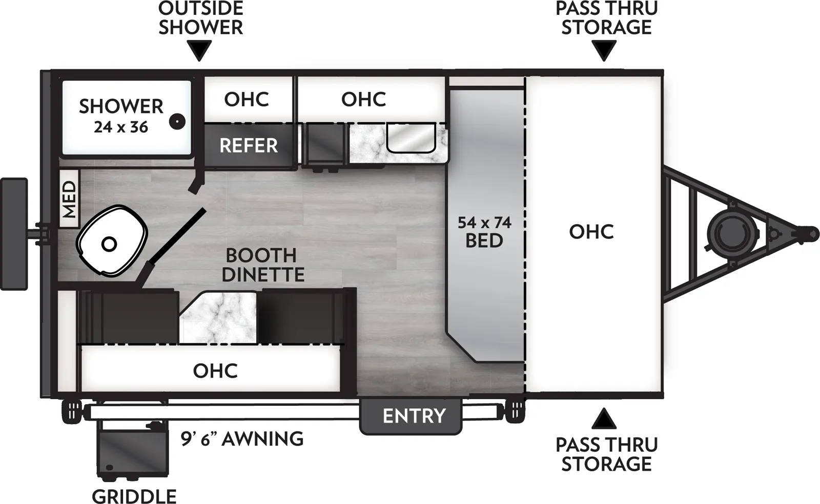 2026 Coachmen Remote 121R - Floor plan