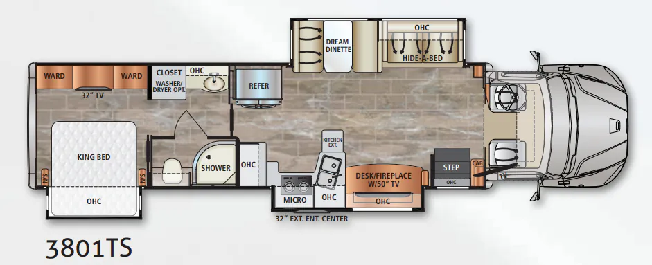 2021 Dynamax Corp DynaQuest XL 3801TS - Floor plan