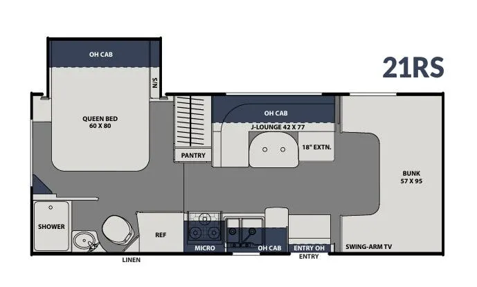 Coachmen Freelander Value Leader 21RS floor plan
