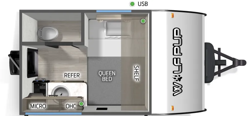 2026 Forest River Wolf Pup 9CELP - Floor plan