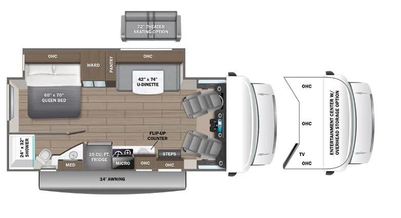 2025 Entegra Coach Qwest SE 24L - Floor plan