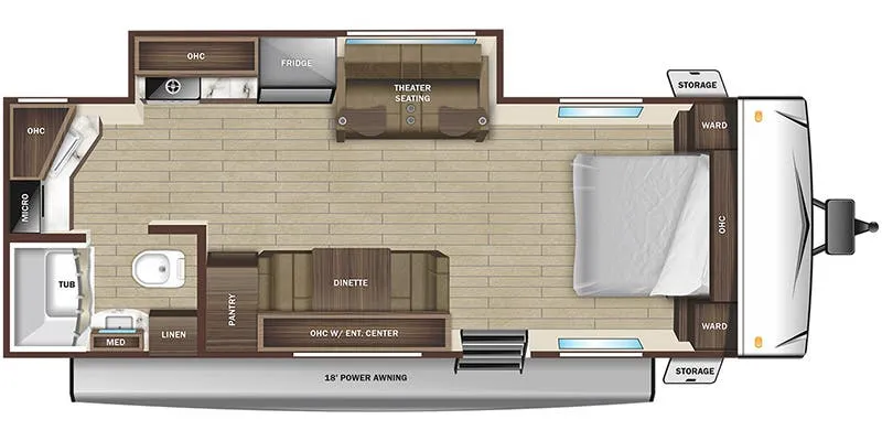 Highland Ridge Open Range Conventional 25FBW floor plan