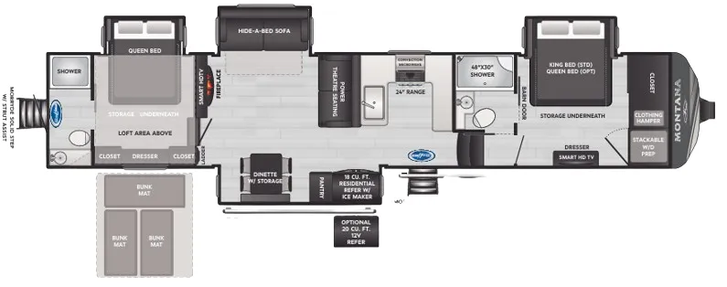 2024 Keystone Montana 3915TB - Floor plan