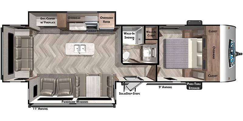 2021 Forest River Salem 27REIS floor plan