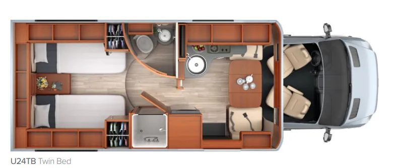 Leisure Travel Unity U24TB floor plan