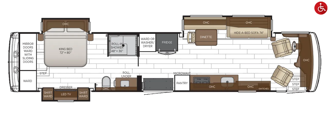 Newmar Dutch Star 4311 floor plan