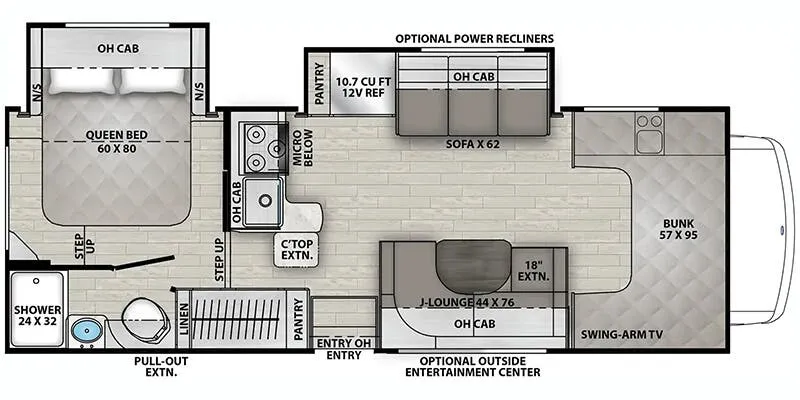 Coachmen Freelander 26DS floor plan