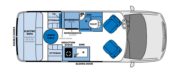 Pleasure-Way Ascent TS BASE floor plan