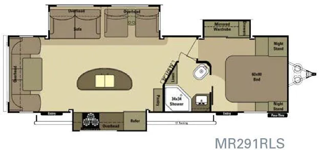 Highland Ridge Mesa Ridge MR291RLS floor plan