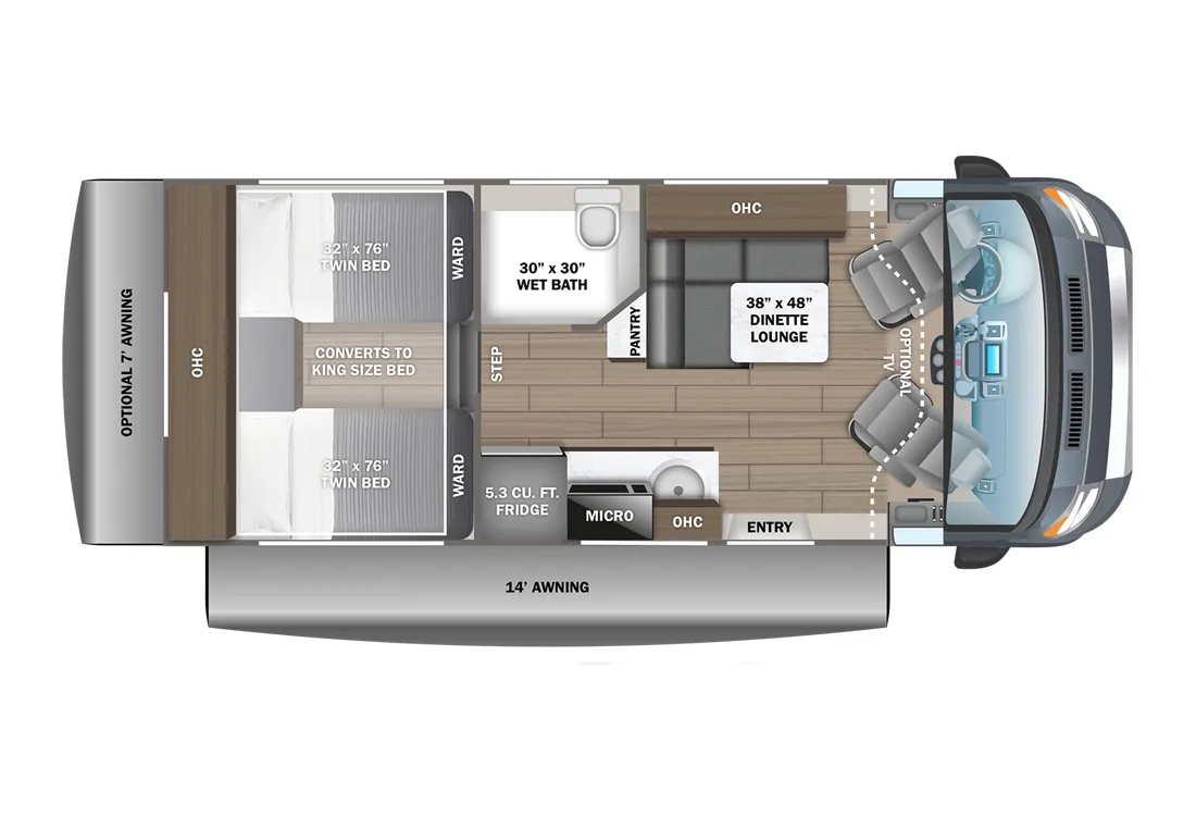 Jayco Granite Ridge 22T floor plan