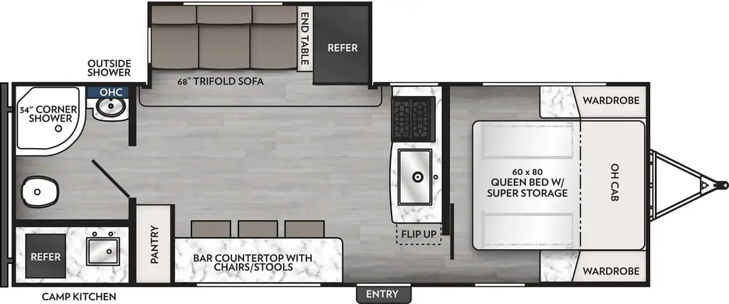 2026 Coachmen Apex Ultra-Lite 242BARV floor plan