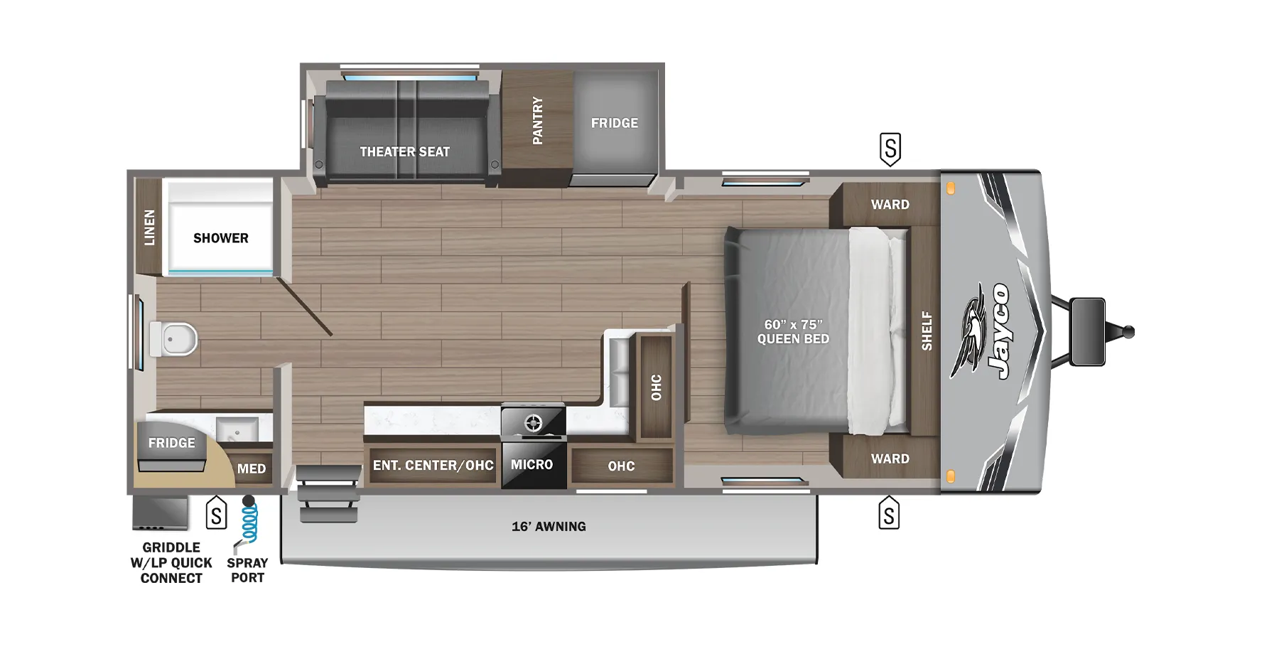 Jayco Jay Flight 240RBSW floor plan
