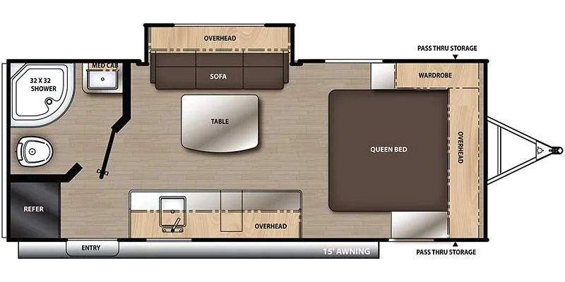 Coachmen Catalina Summit 184FQS floor plan