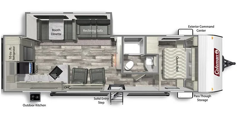 Dutchmen Coleman Lantern 286RK floor plan