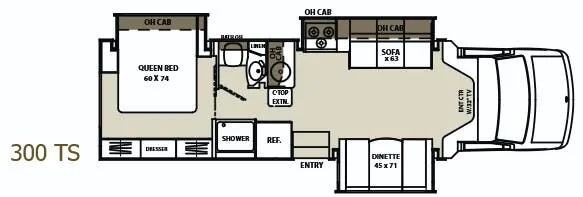 2013 Coachmen Concord 300TS - Floor plan