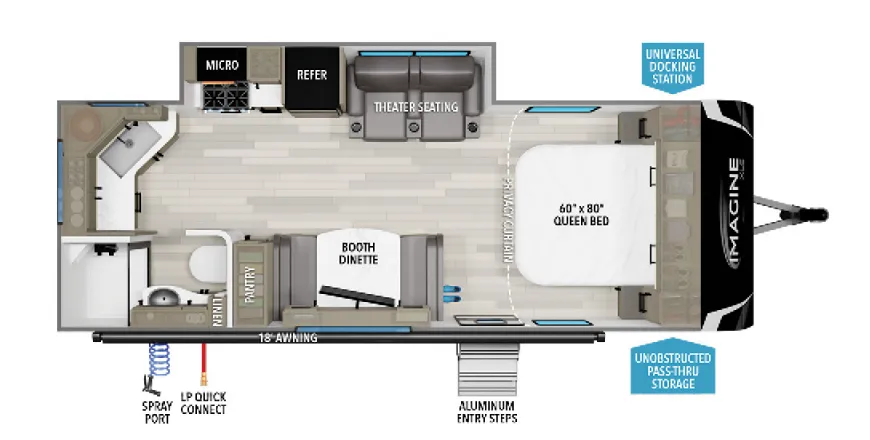 Grand Design Imagine XLS 22MLE floor plan