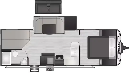 Keystone Bullet Premium 250BHS floor plan