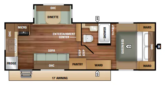Starcraft Autumn Ridge Outfitter 245RKS floor plan