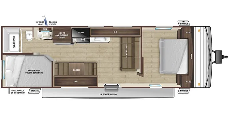 Olympia Olympia 26BH floor plan