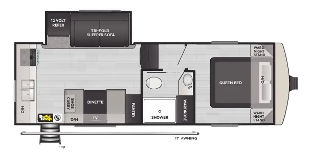 Keystone Arcadia Select 21SRK floor plan