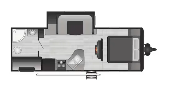 Keystone Hideout 232RB floor plan