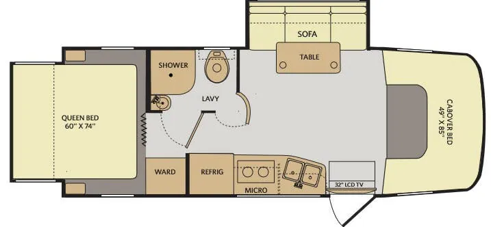 Fleetwood Pulse 24C floor plan