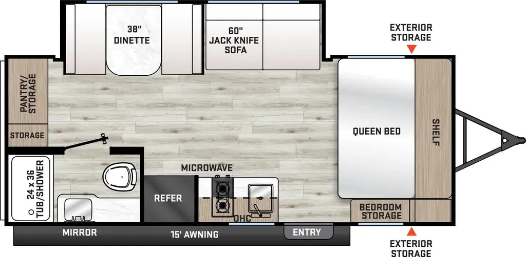 2026 Coachmen Catalina Summit Series 7 184MKS floor plan