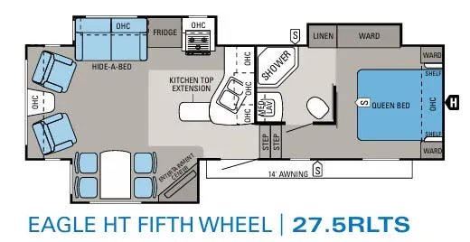 Jayco Eagle HT 275RLTS floor plan