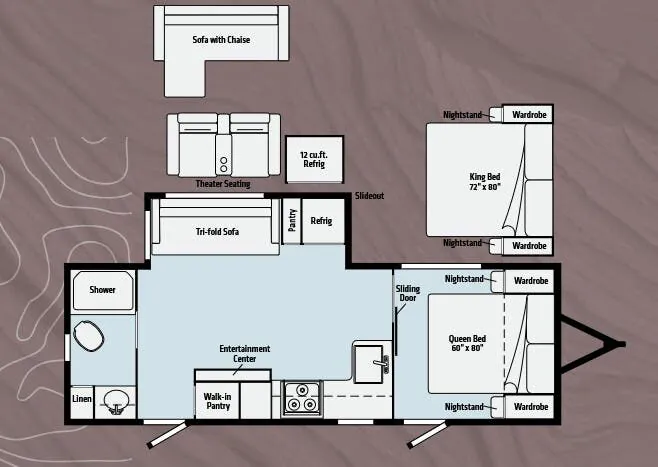 Winnebago Voyage 2427RB floor plan