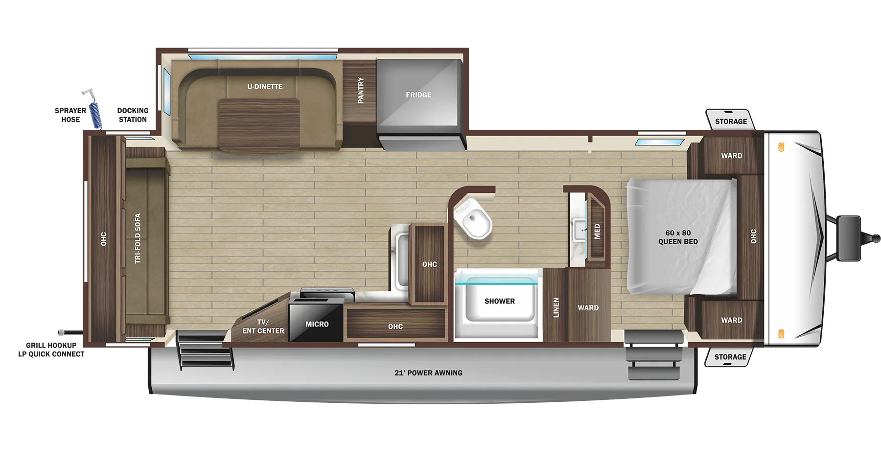 Starcraft Super Lite 262RL floor plan