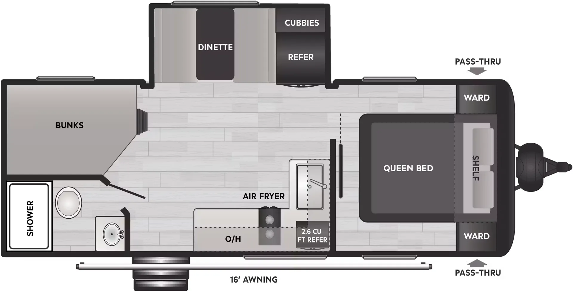 Keystone Coleman Light 22BX floor plan