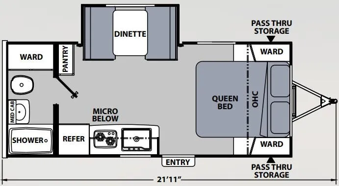 Coachmen Apex Nano 191RBS floor plan