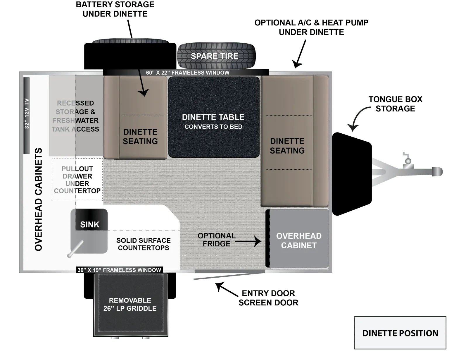 Encore RV VENU 10KB floor plan