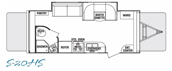 Cruiser RV Shadow Cruiser 20HS floor plan