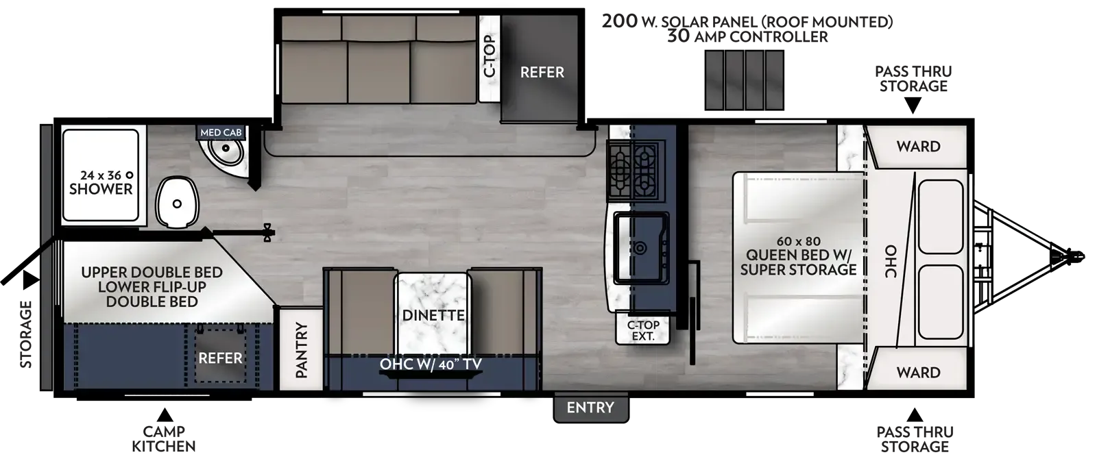 Coachmen Apex Ultra-Lite 256BHS floor plan