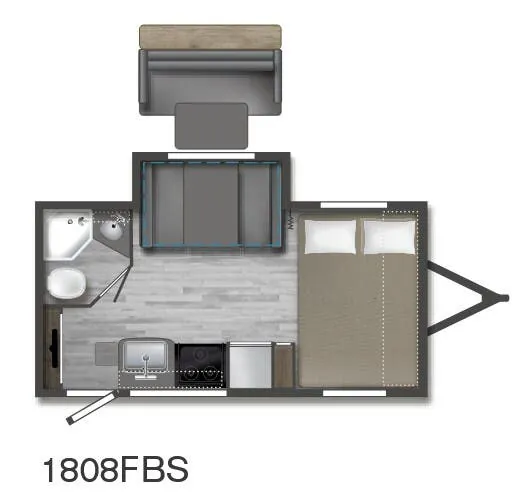 Winnebago Micro Minnie 1808FBS floor plan