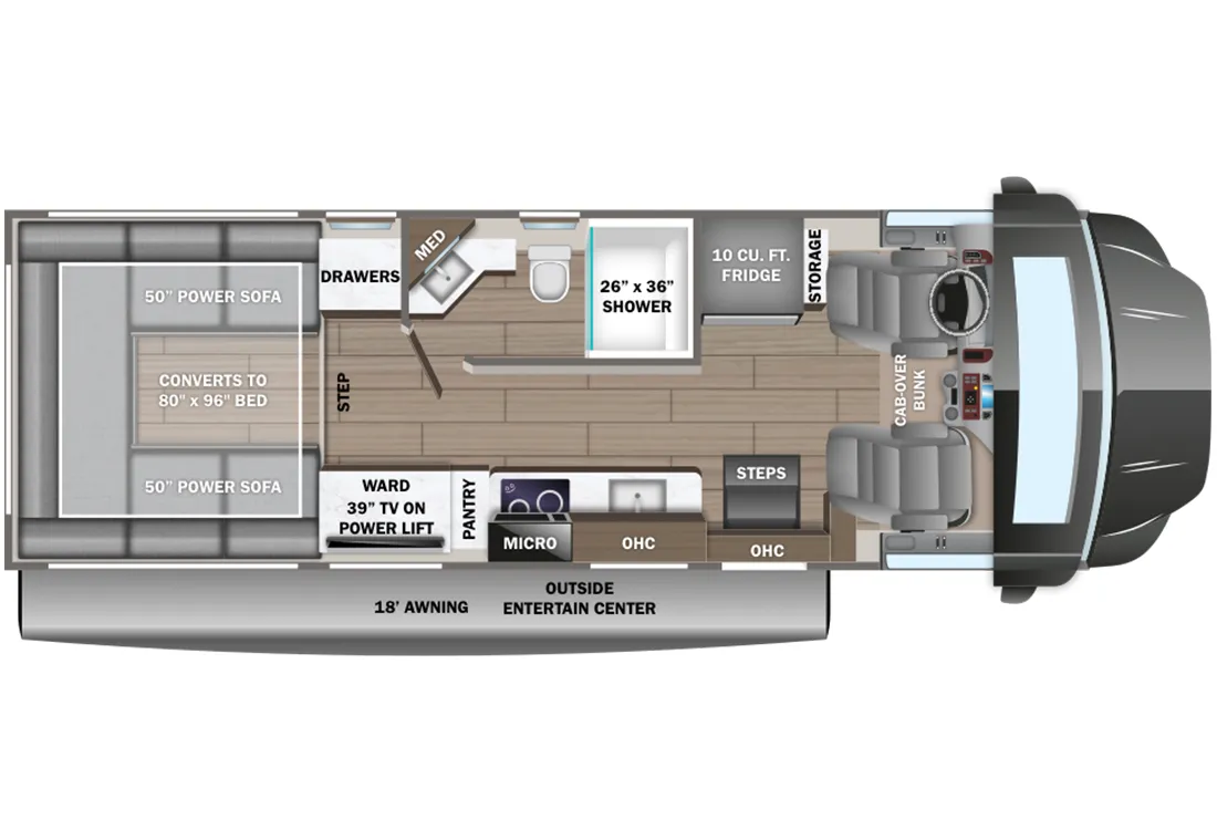 Entegra Coach Accolade XT 29T floor plan