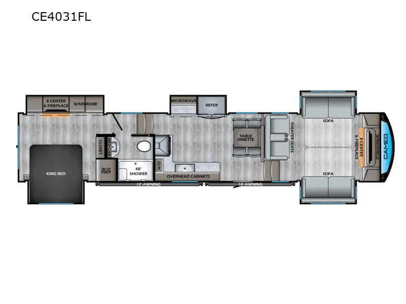 2021 CrossRoads Cameo CE4031FL floor plan