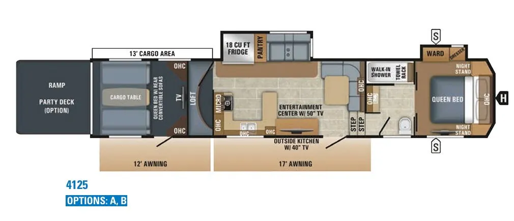 Jayco Seismic 4125 floor plan
