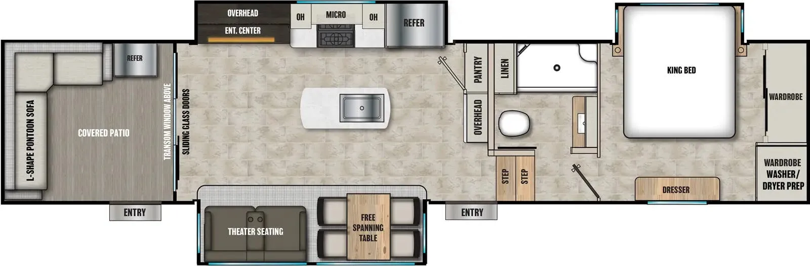 2025 Coachmen Brookstone 318RLL - Floor plan