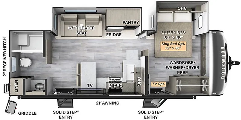 Forest River Rockwood Signature 8262RBS floor plan