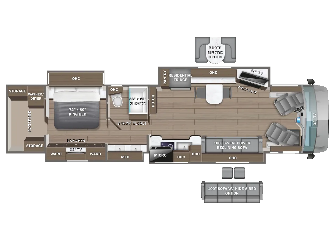 Entegra Coach Cornerstone 45Z floor plan