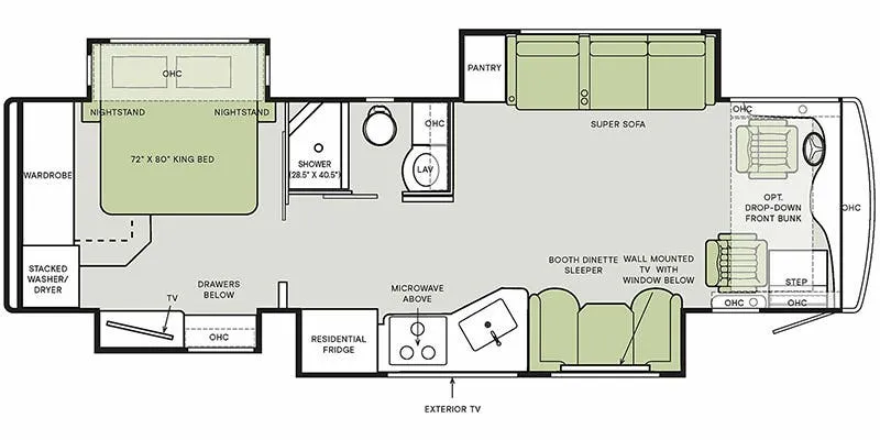 Tiffin Byway 33 FL floor plan