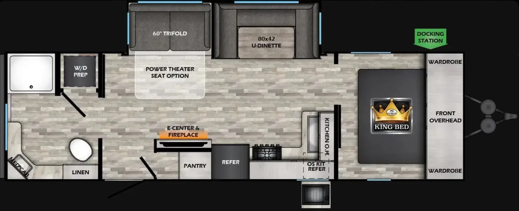 CrossRoads Cruiser Aire 27RBS floor plan