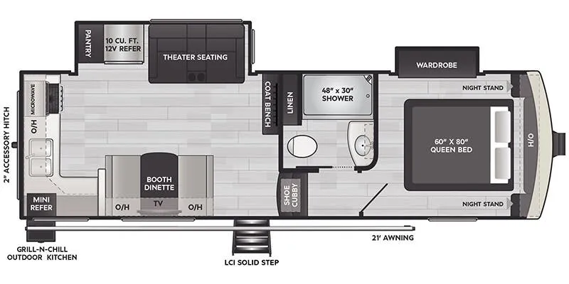 2026 Keystone Arcadia Super Lite 242SLMD floor plan